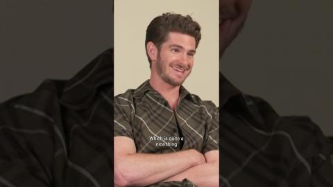 #AndrewGarfield shares how filming #WeLiveInTime was an exercise of letting go. #Shorts