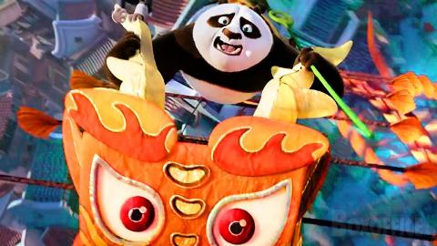 Po flies on a Dragon Kite! | Kung Fu Panda 4 | CLIP