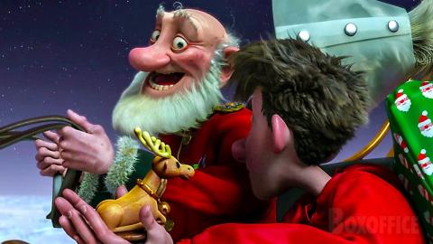 Grandsanta goes crazy on the sleigh | Arthur Christmas  | CLIP