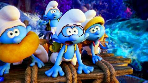 Gargamel chases the Smurfs down the river | Smurfs: The Lost Village | CLIP