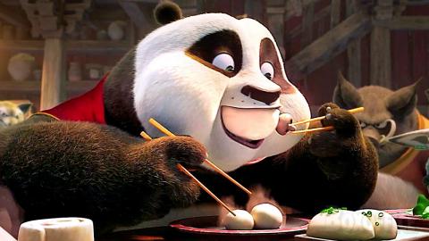 They attack Po while he's eating ???? | Kung Fu Panda 4 | CLIP