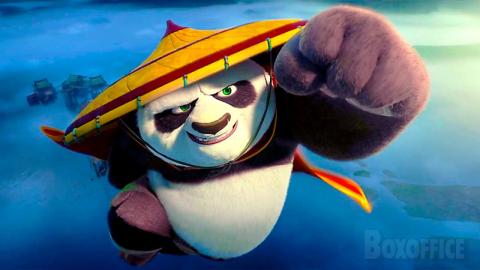 Po VS The Flying Manta | Kung Fu Panda 4 | CLIP