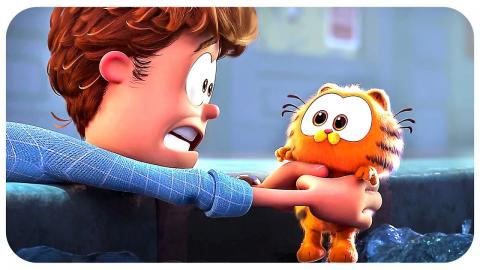 THE GARFIELD MOVIE "Jon saves baby Garfield" Scene (2024)