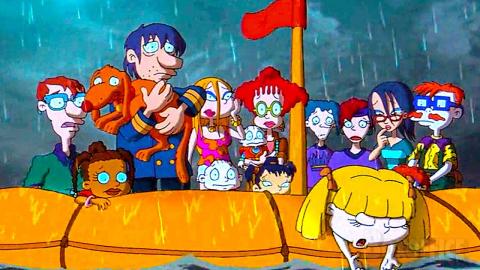 The rugrats are stranded at sea | Rugrats Go Wild | CLIP