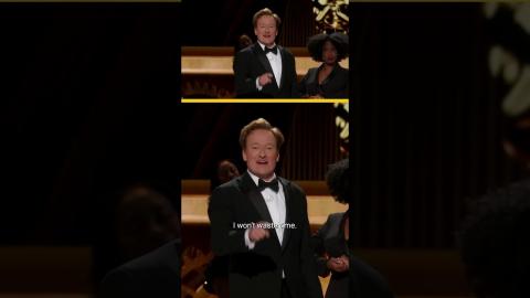 #ConanO’Brien is running a tight ship for the #Oscars! #Shorts