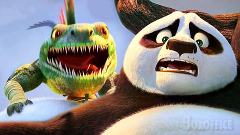 Po fights the Iguana Army | Kung Fu Panda 4 | CLIP