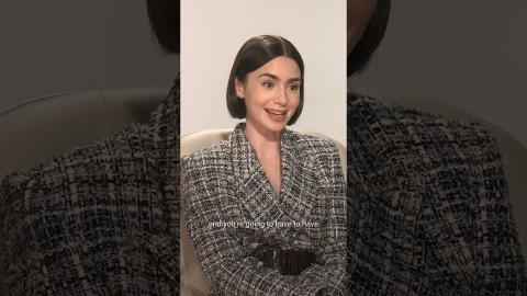 #LilyCollins gives advice to her #EmilyinParis season 1 self. ???? #Shorts