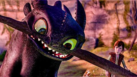 Hiccup and Toothless become friends | How to Train Your Dragon | CLIP