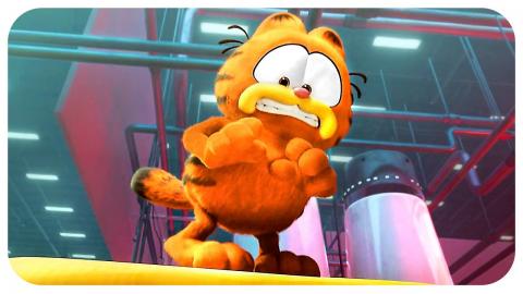 THE GARFIELD MOVIE "Garfield riding a cheese grater" Scene (2024)