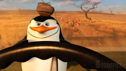 Pinguins steal a car | Madagascar: Escape 2 Africa | CLIP