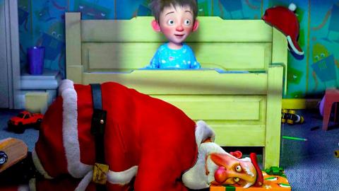 Santa gets busted by a kid | Arthur Christmas  | CLIP