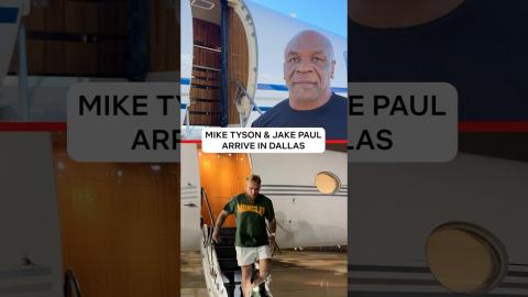 Mike Tyson and Jake Paul arrive in Dallas for #PaulTyson fight week!