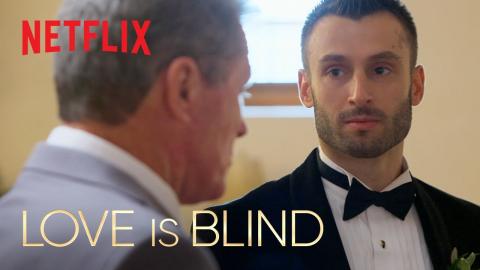 Garrett and Taylor's Dad Moments Before the Wedding | Love is Blind Season 7 | Netflix