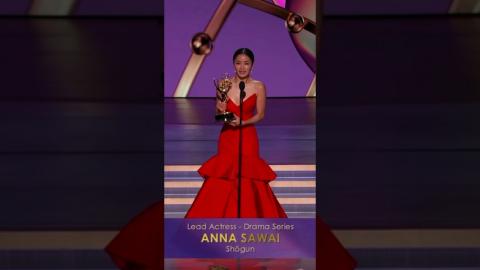 #AnnaSawai wins lead actress in a drama series for #Shōgun. #Emmys