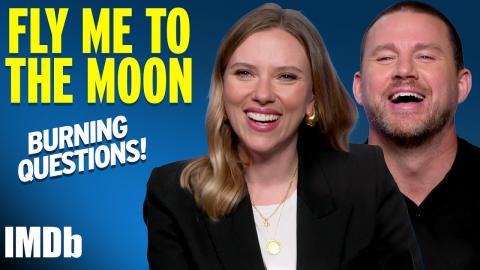 Burning Questions With SCARLETT JOHANSSON & CHANNING TATUM | Fly Me to the Moon | IMDb