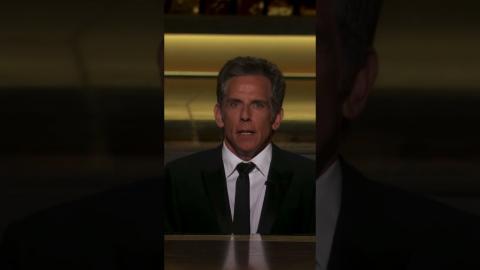 #BenStiller hilariously presents the #AcademyAward for Best Production Design. #Shorts