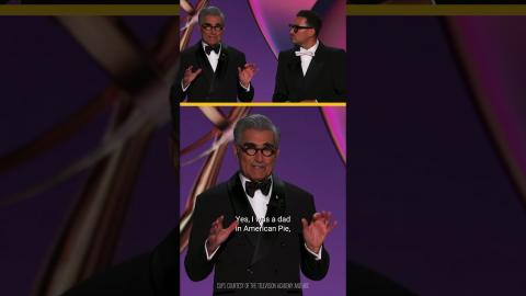 All-star dad joke right there!  #EugeneLevy #SchittsCreek #Emmys